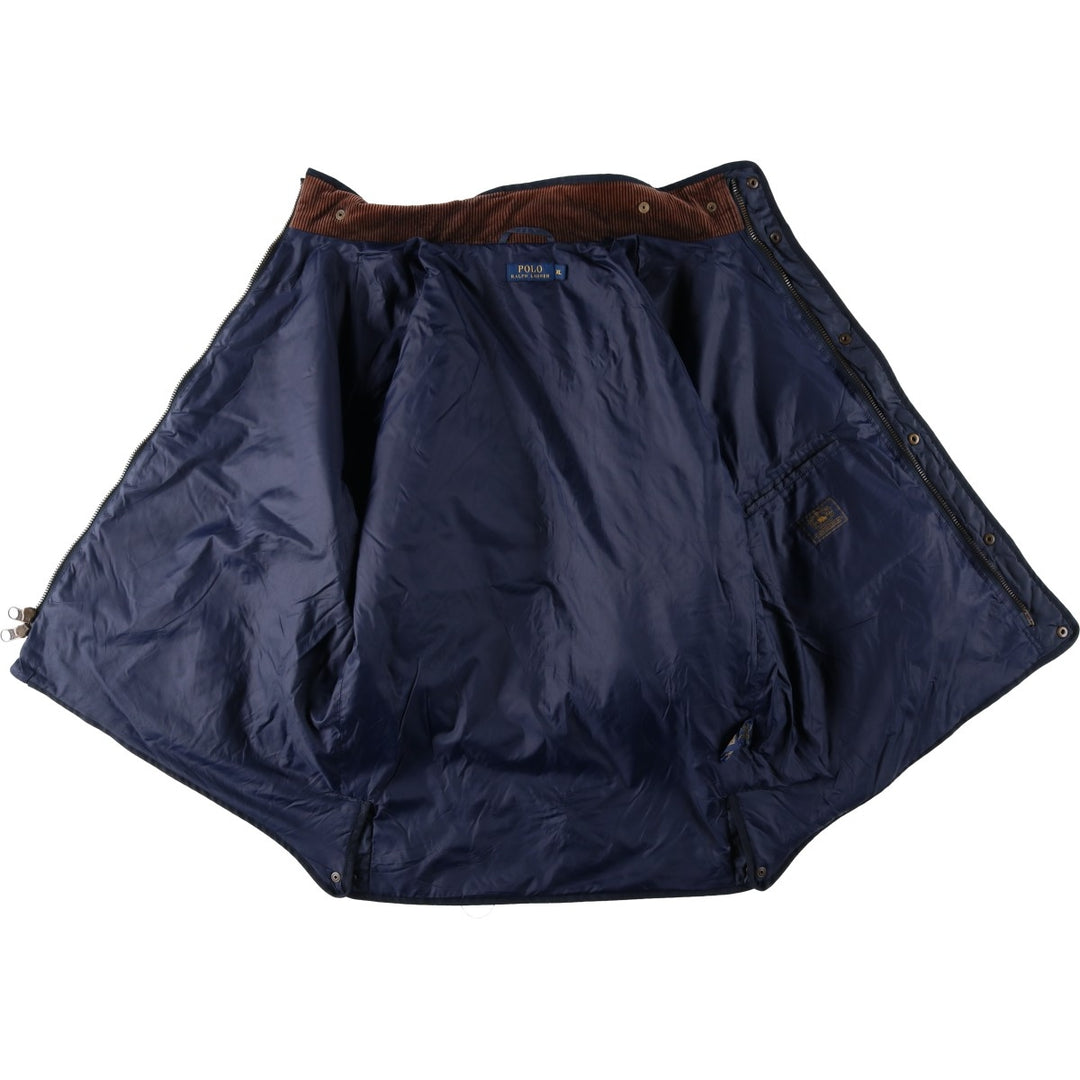 Ralph Lauren POLO RALPH LAUREN quilted puffer jacket, men's size XL unclear navy blue type Vintage Second Hand