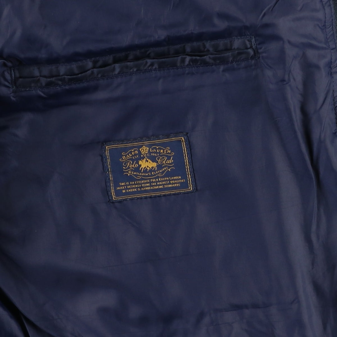 Ralph Lauren POLO RALPH LAUREN quilted puffer jacket, men's size XL unclear navy blue type Vintage Second Hand