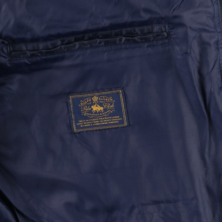 Ralph Lauren POLO RALPH LAUREN quilted puffer jacket, men's size XL unclear navy blue type Vintage Second Hand