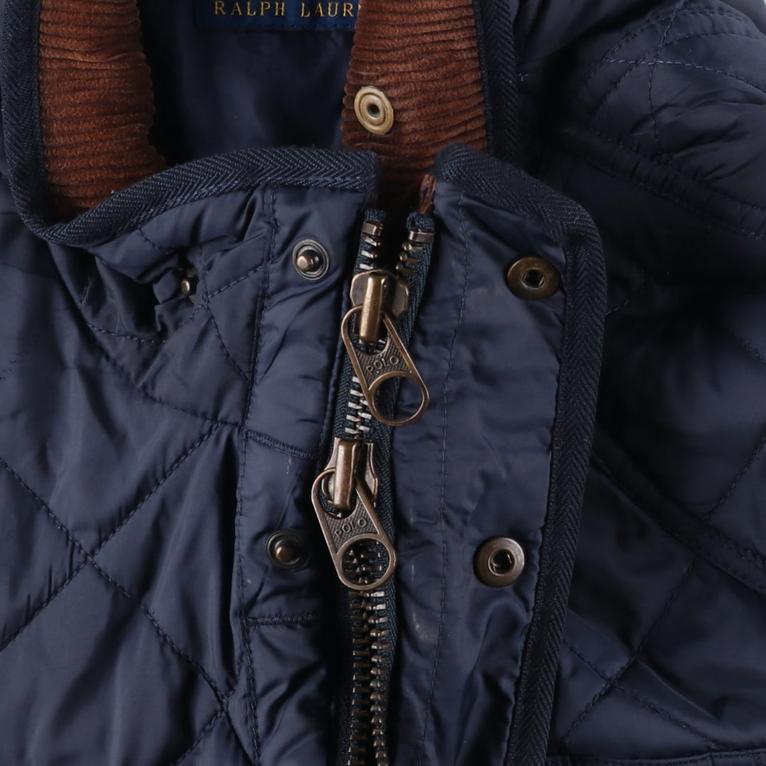 Ralph Lauren POLO RALPH LAUREN quilted puffer jacket, men's size XL unclear navy blue type Vintage Second Hand