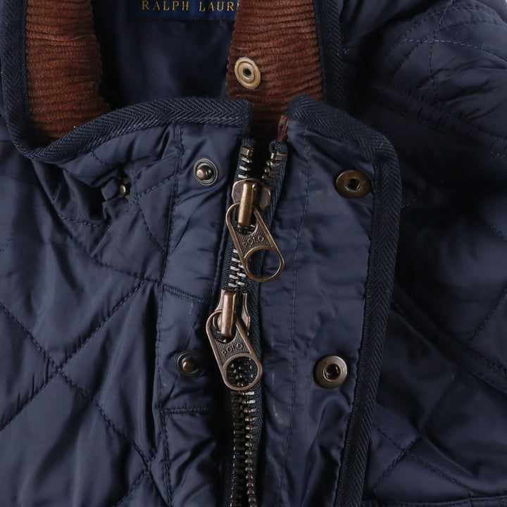 Ralph Lauren POLO RALPH LAUREN quilted puffer jacket, men's size XL unclear navy blue type Vintage Second Hand