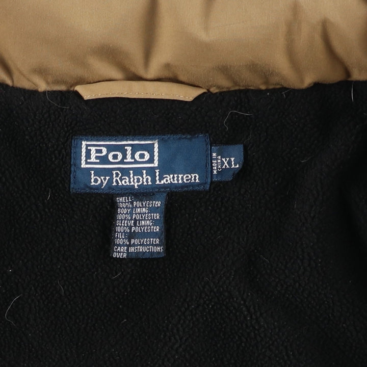 Ralph Lauren POLO by Ralph Lauren padded jacket puffer jacket men's XL size polyester Beige type Vintage Second Hand