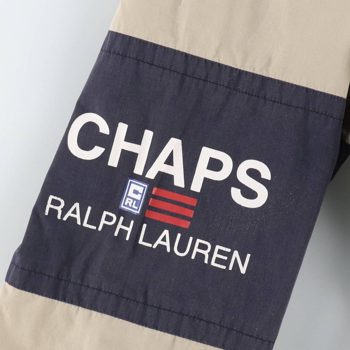 Ralph Lauren CHAPS windbreaker, men's size L polyester Beige type Vintage Second Hand