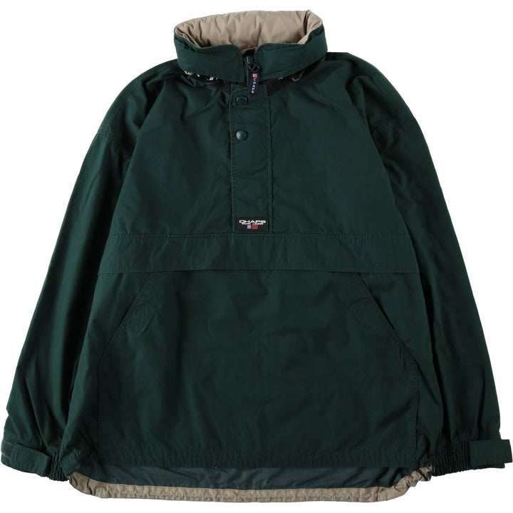 Ralph Lauren Chaps Anorak Jacket, Made in Russia, Men's Size L polyester Green type dark green Vintage Second Hand