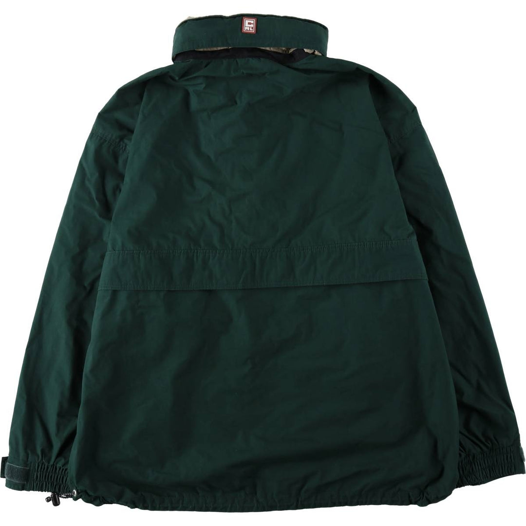 Ralph Lauren Chaps Anorak Jacket, Made in Russia, Men's Size L polyester Green type dark green Vintage Second Hand