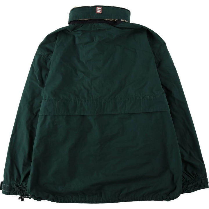 Ralph Lauren Chaps Anorak Jacket, Made in Russia, Men's Size L polyester Green type dark green Vintage Second Hand