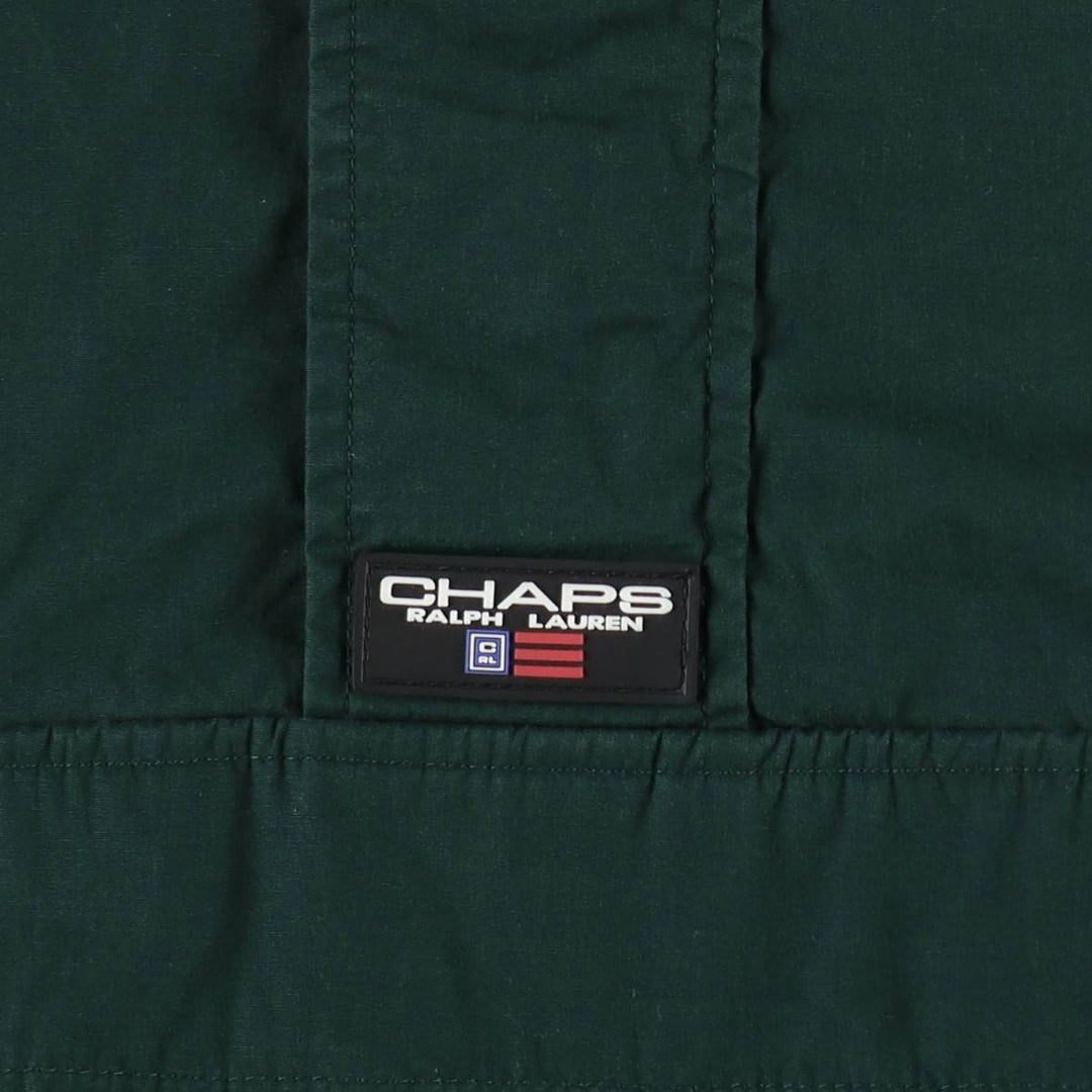 Ralph Lauren Chaps Anorak Jacket, Made in Russia, Men's Size L polyester Green type dark green Vintage Second Hand