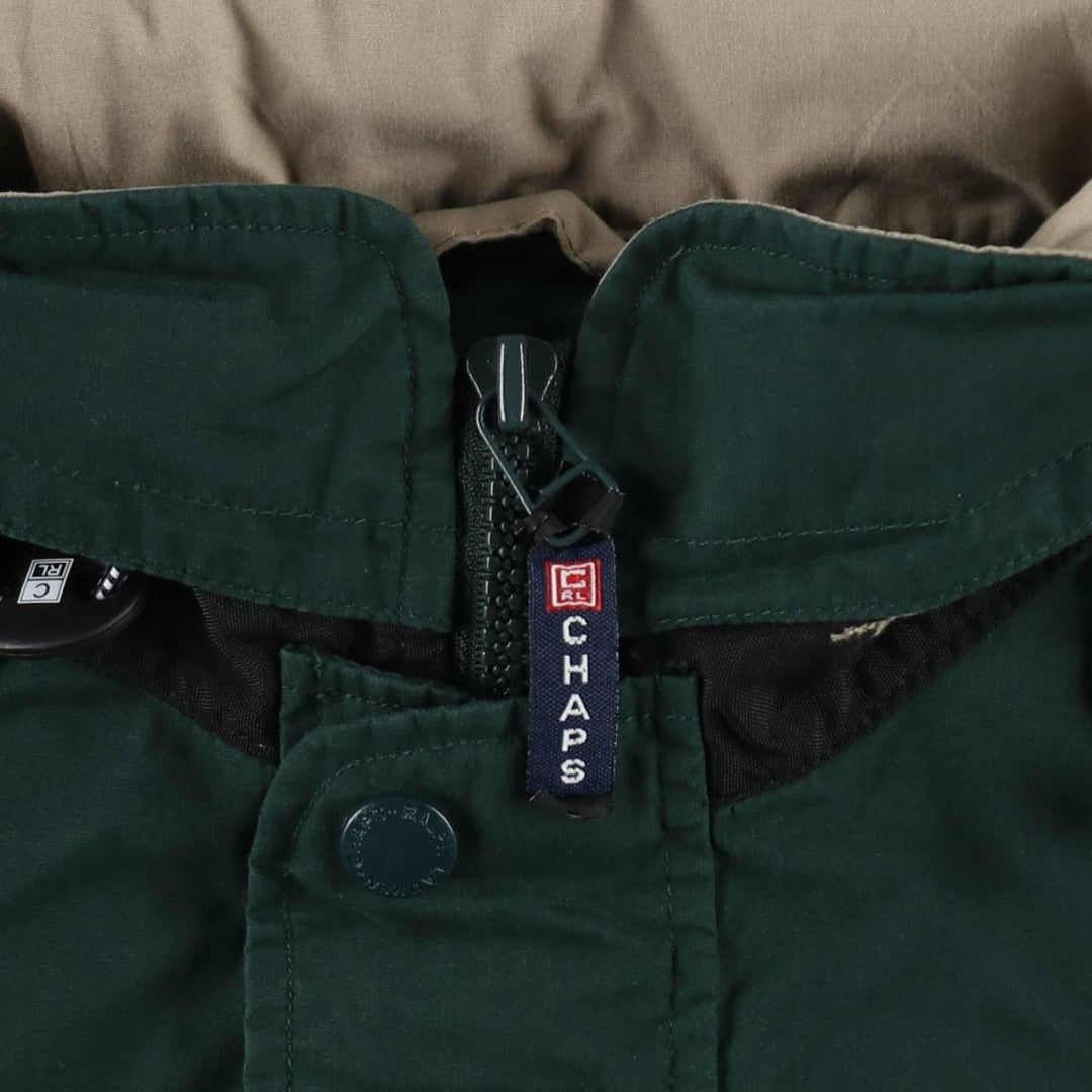 Ralph Lauren Chaps Anorak Jacket, Made in Russia, Men's Size L polyester Green type dark green Vintage Second Hand