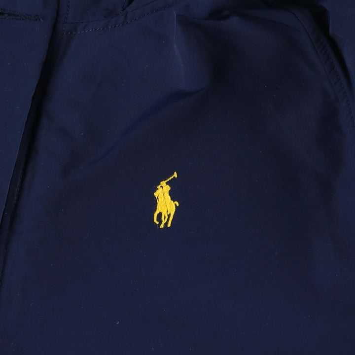 Ralph Lauren POLO RALPH LAUREN Hooded Windbreaker, Men's Size M (approx.) cotton navy blue type Vintage Second Hand