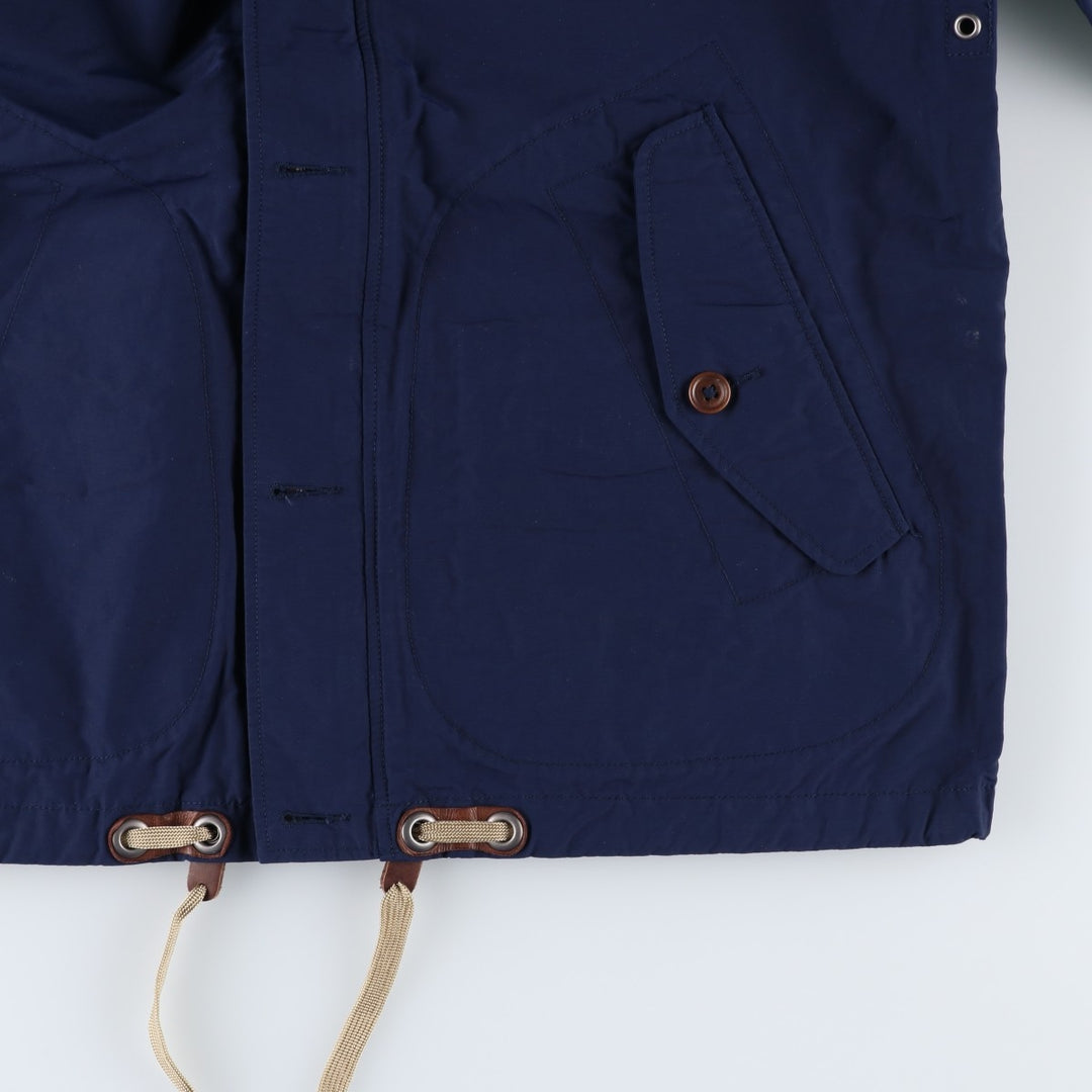 Ralph Lauren POLO RALPH LAUREN Hooded Windbreaker, Men's Size M (approx.) cotton navy blue type Vintage Second Hand