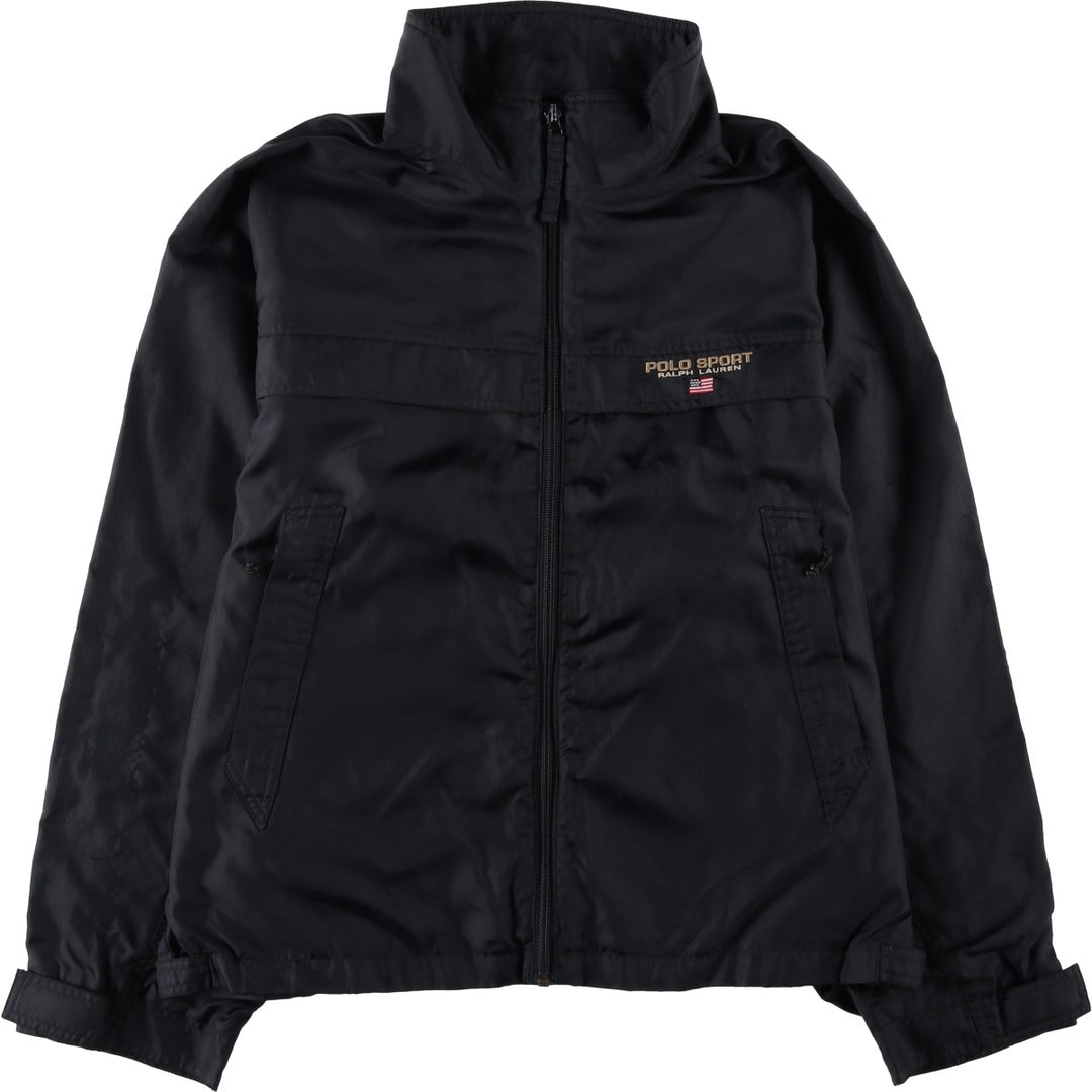 1990'S Ralph Lauren POLO SPORTSMAN Nylon Jacket, Men's Size L (approx.), Vintage Nylon black type Vintage Second Hand