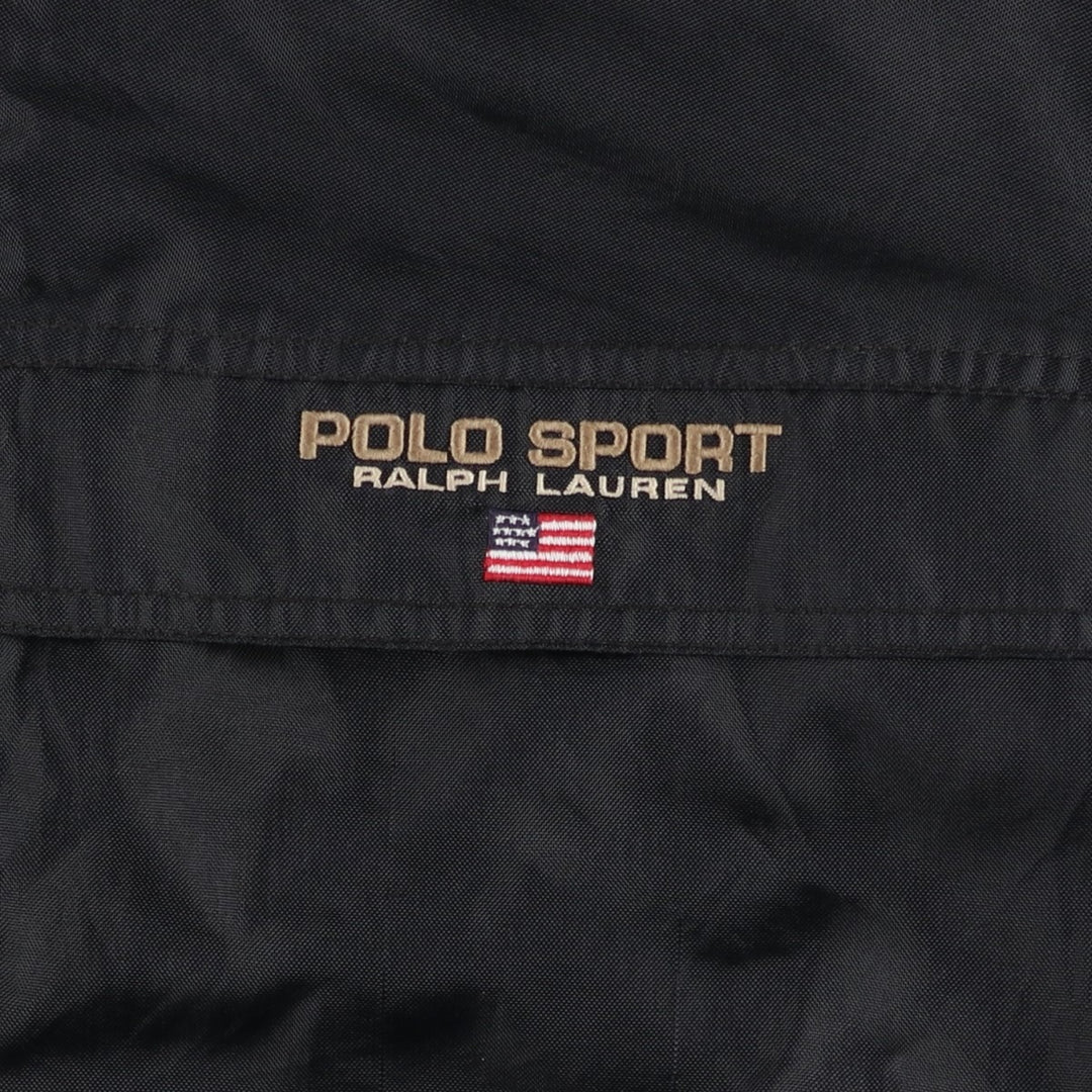 1990'S Ralph Lauren POLO SPORTSMAN Nylon Jacket, Men's Size L (approx.), Vintage Nylon black type Vintage Second Hand