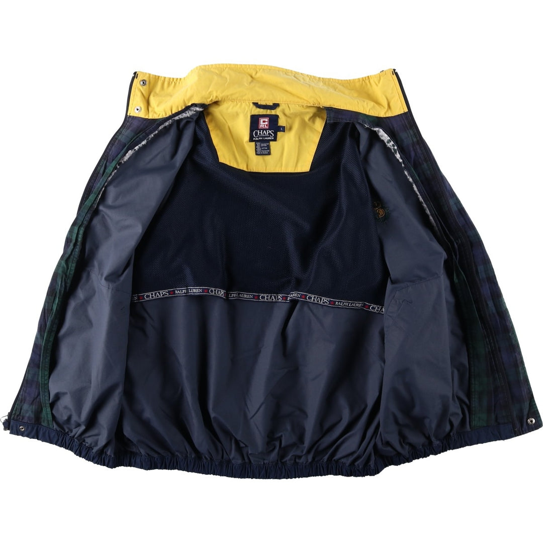 Ralph Lauren CHAPS windbreaker, made in Russia, men's size L polyester navy blue type Vintage Second Hand