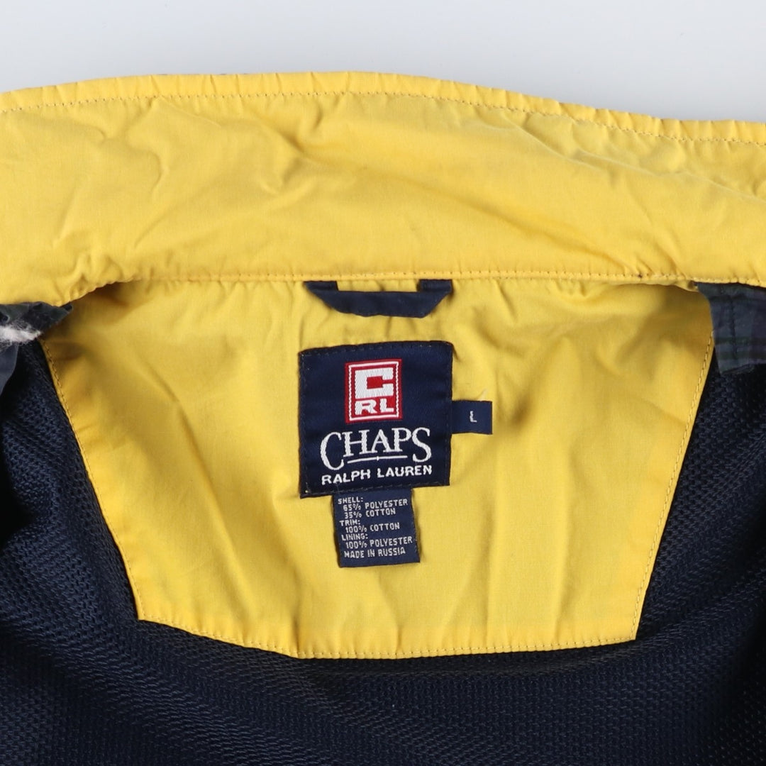 Ralph Lauren CHAPS windbreaker, made in Russia, men's size L polyester navy blue type Vintage Second Hand