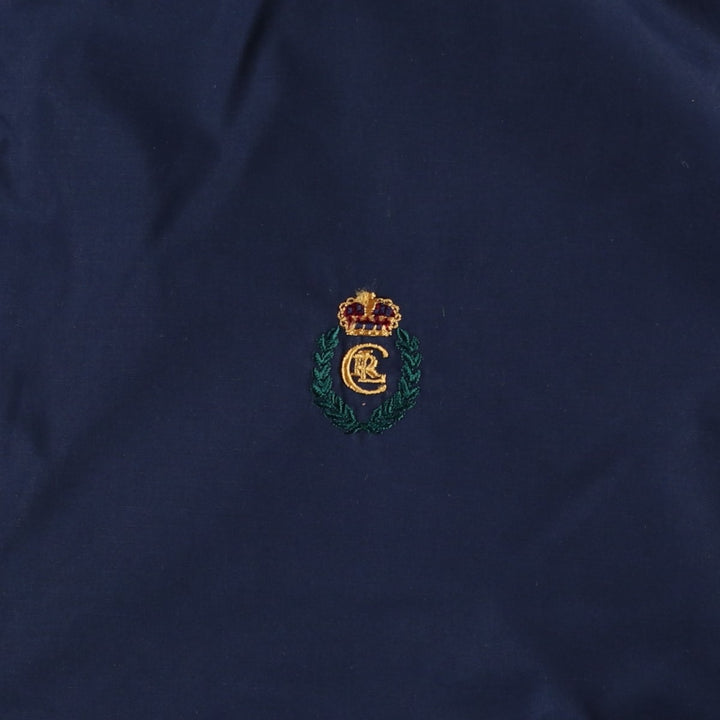 Ralph Lauren CHAPS windbreaker, made in Russia, men's size L polyester navy blue type Vintage Second Hand