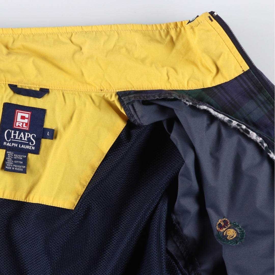 Ralph Lauren CHAPS windbreaker, made in Russia, men's size L polyester navy blue type Vintage Second Hand