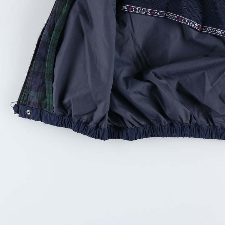 Ralph Lauren CHAPS windbreaker, made in Russia, men's size L polyester navy blue type Vintage Second Hand