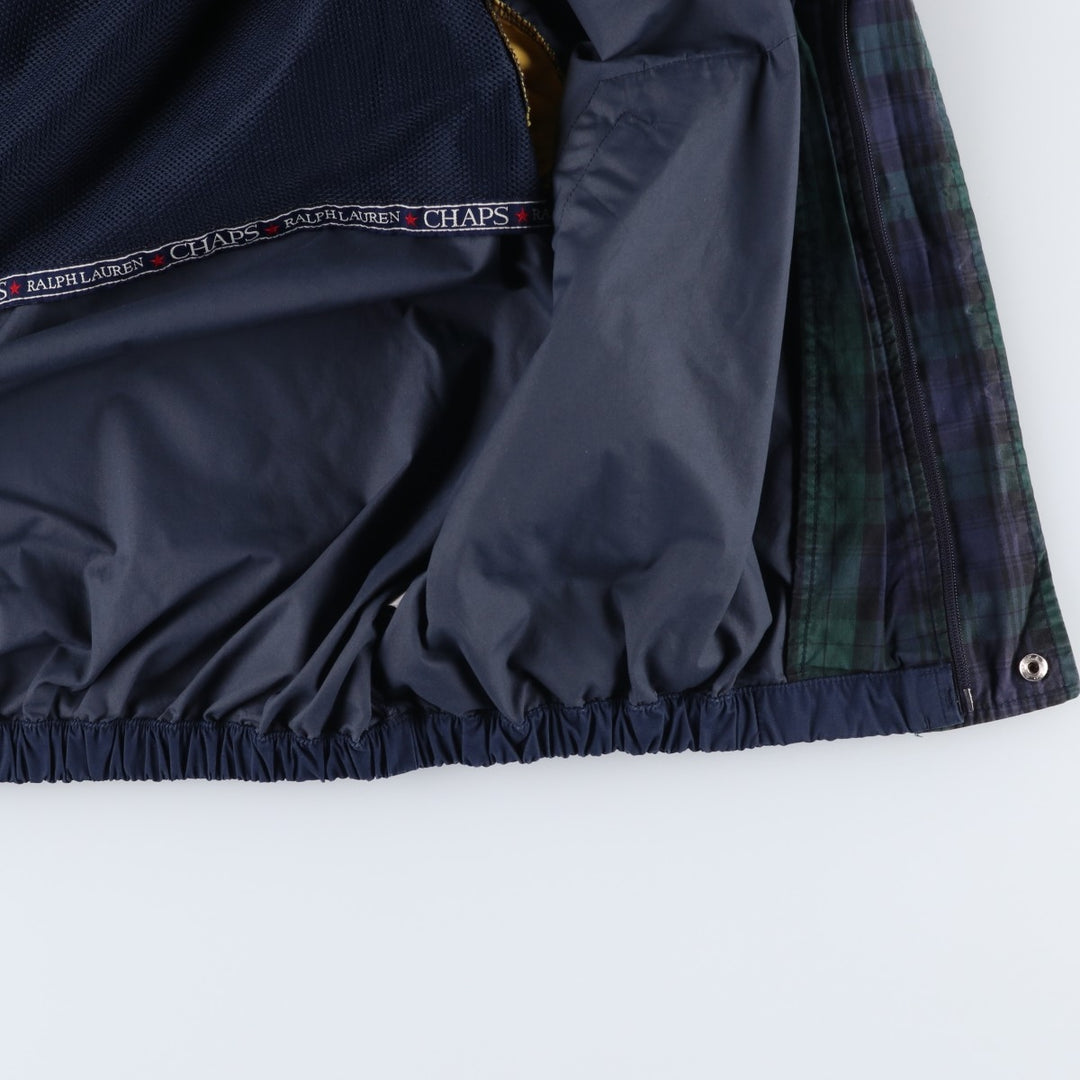 Ralph Lauren CHAPS windbreaker, made in Russia, men's size L polyester navy blue type Vintage Second Hand
