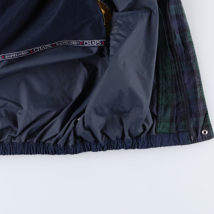 Ralph Lauren CHAPS windbreaker, made in Russia, men's size L polyester navy blue type Vintage Second Hand