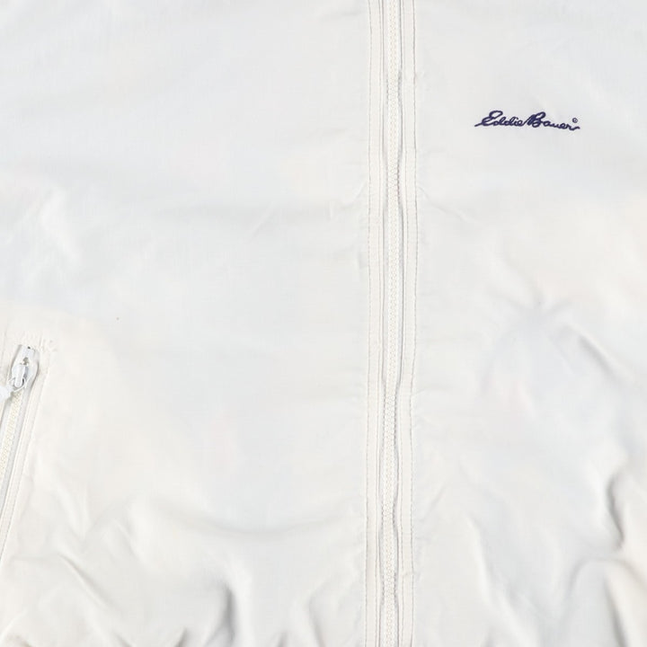 Vintage 80s-90'S Eddie Bauer nylon jacket with black tag, made in USA, men's size XL Nylon white type Vintage Second Hand