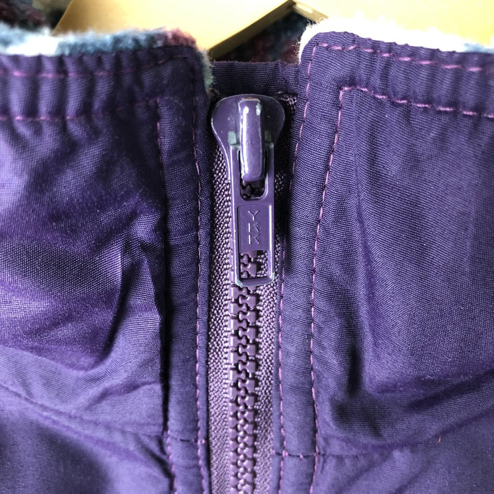 Vintage LLBean Warm-up Jacket from the 1980'S and 1990s, a padded puffer jacket, size L, for men. unclear purple type Vintage Second Hand