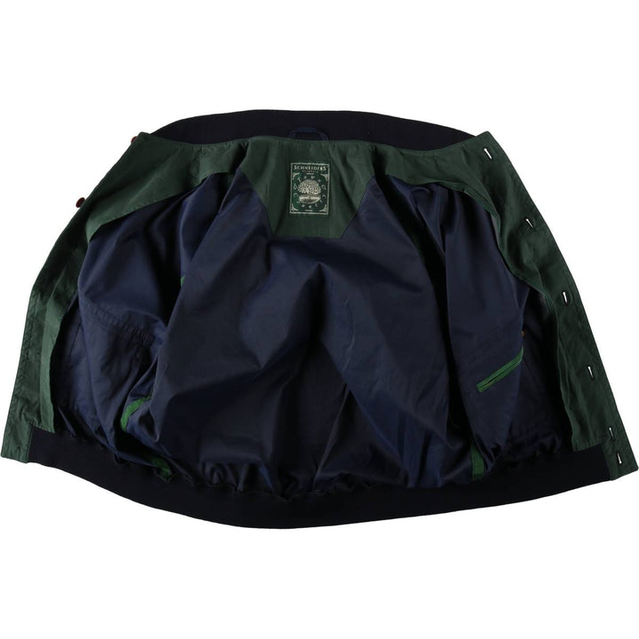 SCHNEIDERS Blouson, Men's Size XL polyester navy blue type Vintage Second Hand