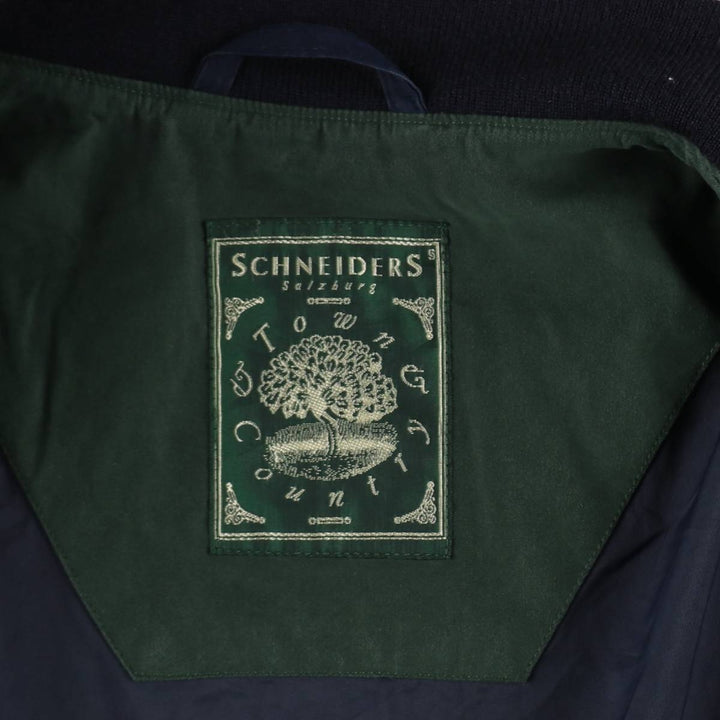 SCHNEIDERS Blouson, Men's Size XL polyester navy blue type Vintage Second Hand