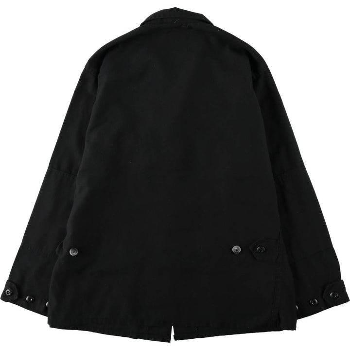 Civilian-made ATLANCO BDU military jacket, made in the USA, men's size L equivalent. cotton black type Vintage Second Hand