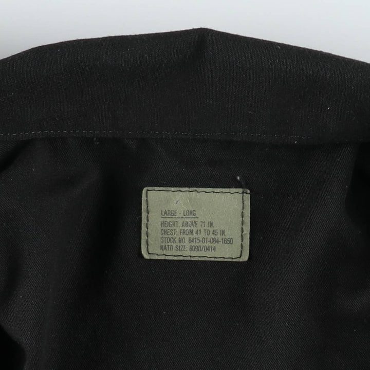Civilian-made ATLANCO BDU military jacket, made in the USA, men's size L equivalent. cotton black type Vintage Second Hand