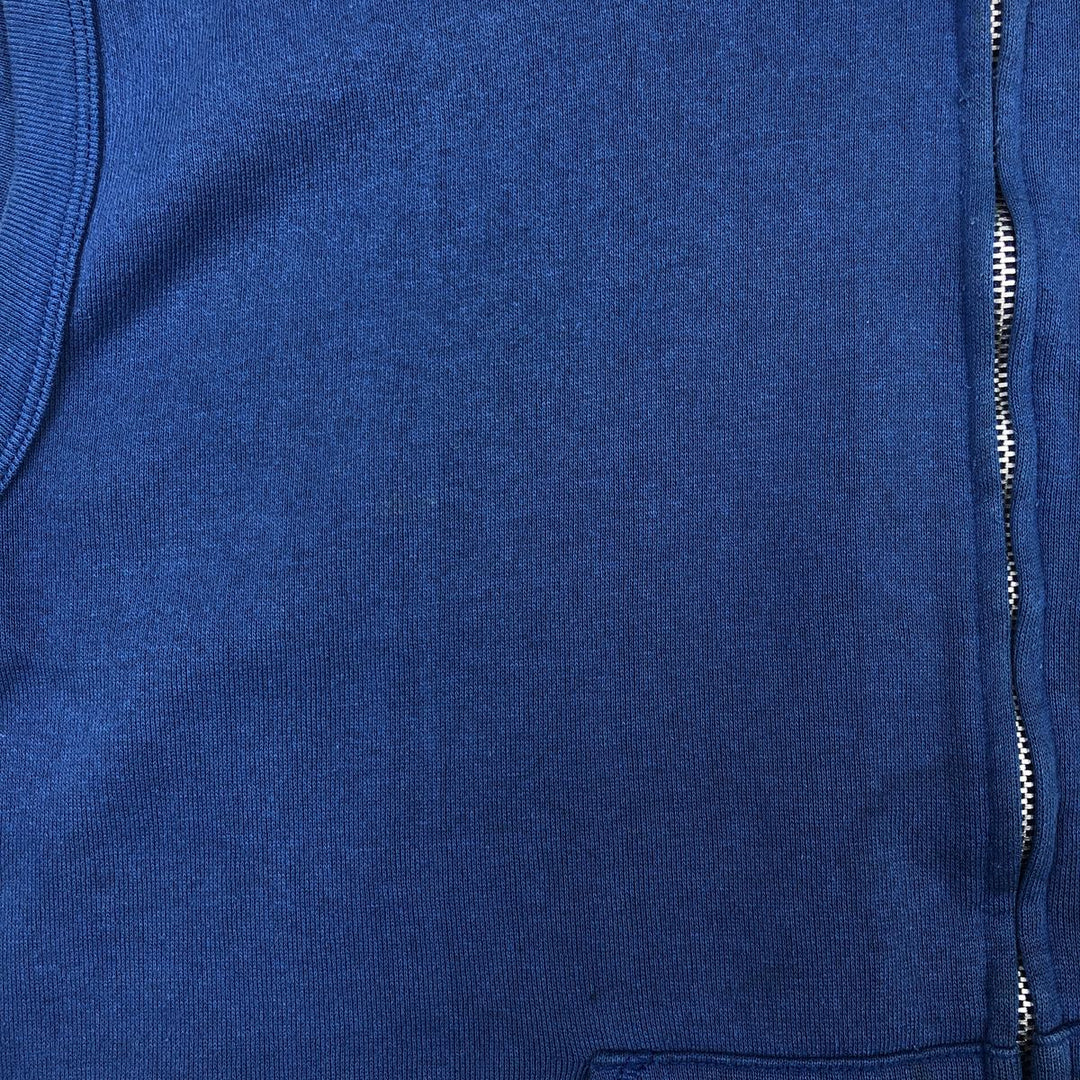 80s-90'S Jerzees Sweat Vest, Made in USA, Men's XL equivalent, Vintage polyester blue type Vintage Second Hand