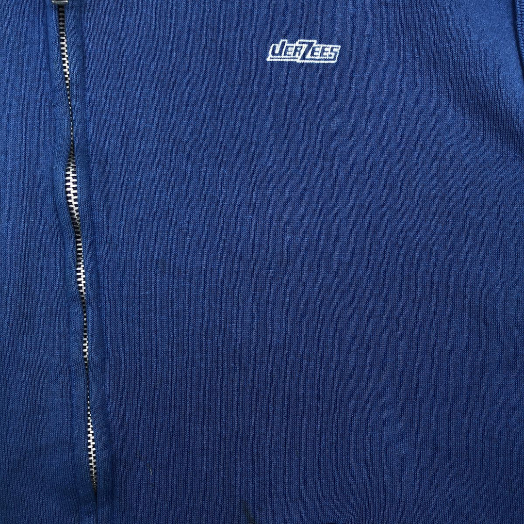 80s-90'S Jerzees Sweat Vest, Made in USA, Men's XL equivalent, Vintage polyester blue type Vintage Second Hand