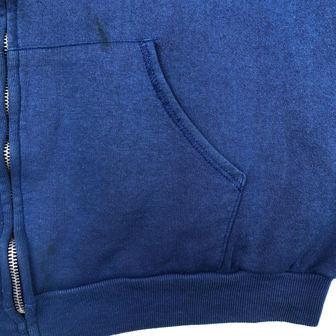 80s-90'S Jerzees Sweat Vest, Made in USA, Men's XL equivalent, Vintage polyester blue type Vintage Second Hand