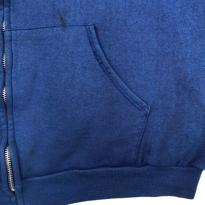 80s-90'S Jerzees Sweat Vest, Made in USA, Men's XL equivalent, Vintage polyester blue type Vintage Second Hand