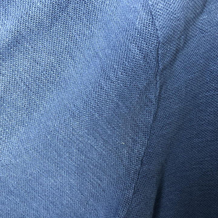 Ralph Lauren POLO by Ralph Lauren short sleeve polo shirt, men's XL size linen Blue type light blue Vintage Second Hand