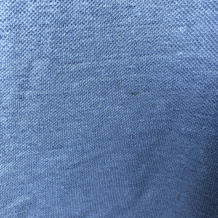 Ralph Lauren POLO by Ralph Lauren short sleeve polo shirt, men's XL size linen Blue type light blue Vintage Second Hand