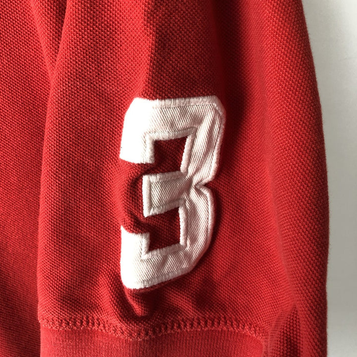 Ralph Lauren POLO by Ralph Lauren Big Pony Short Sleeve Rugby Shirt Men's XL cotton red type Vintage Second Hand