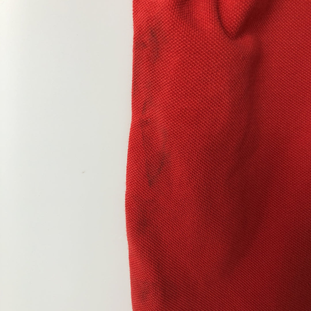 Ralph Lauren POLO by Ralph Lauren Big Pony Short Sleeve Rugby Shirt Men's XL cotton red type Vintage Second Hand