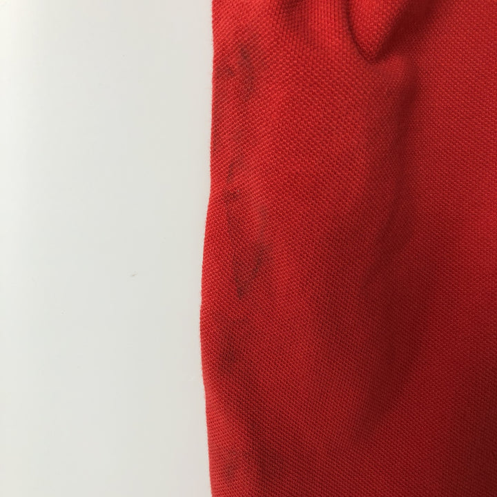 Ralph Lauren POLO by Ralph Lauren Big Pony Short Sleeve Rugby Shirt Men's XL cotton red type Vintage Second Hand