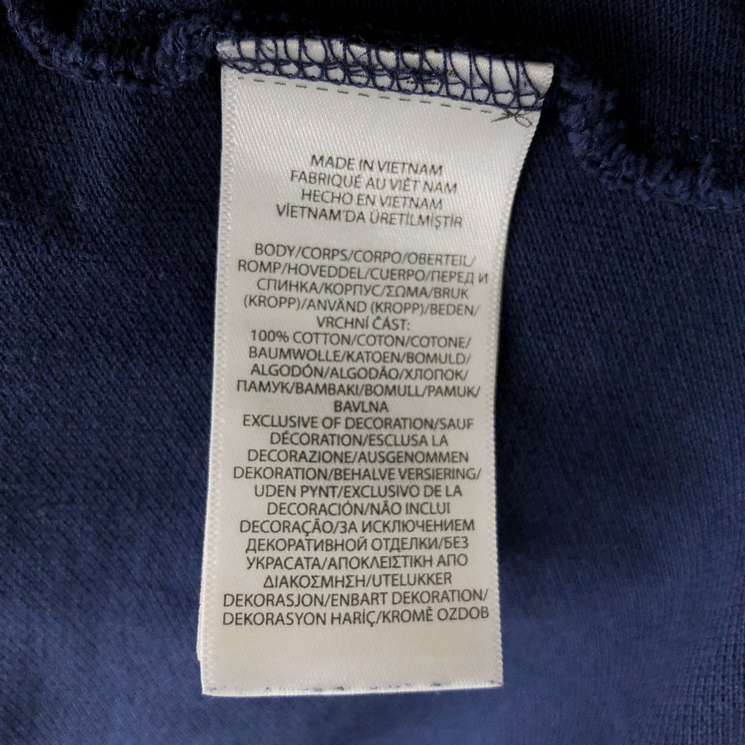 Ralph Lauren POLO RALPH LAUREN CUSTOM SLIM FIT Polo Bear Short-Sleeve Polo Shirt (Men's Size M) cotton navy blue type Vintage Second Hand