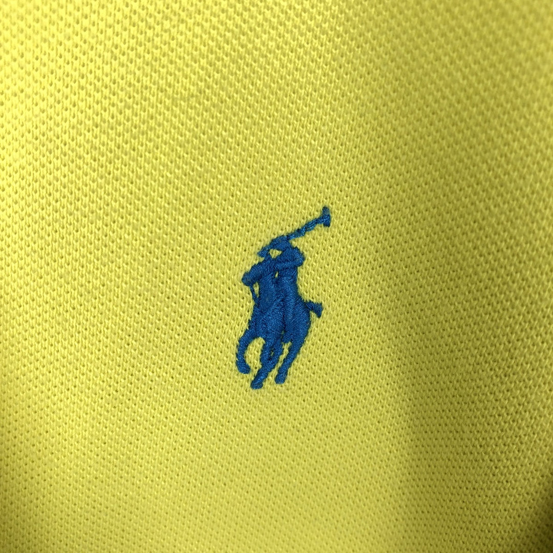 Ralph Lauren POLO by Ralph Lauren short sleeve polo shirt, men's size L cotton yellow type Vintage Second Hand