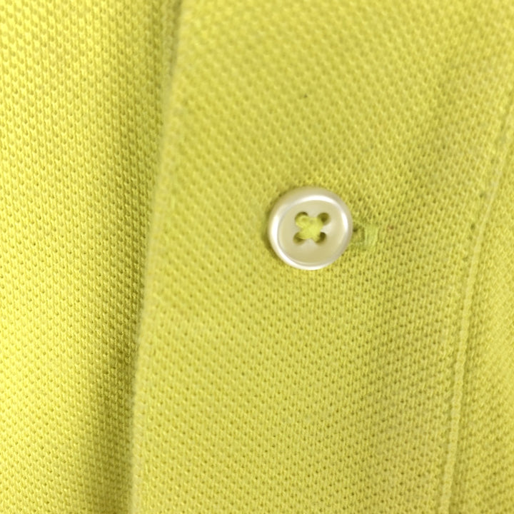 Ralph Lauren POLO by Ralph Lauren short sleeve polo shirt, men's size L cotton yellow type Vintage Second Hand