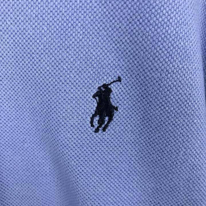 90'S Ralph Lauren POLO by Ralph Lauren short sleeve polo shirt made in USA, men's size L, vintage cotton Blue type light blue Vintage Second Hand