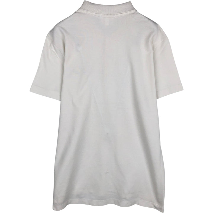 Lacoste Regular Fit short sleeve polo shirt, men's size L cotton white type Vintage Second Hand