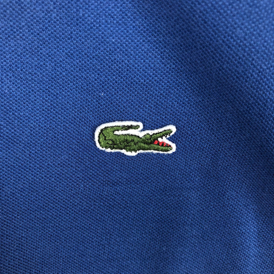 Lacoste short sleeve polo shirt for men, equivalent to XXL cotton blue type Vintage Second Hand