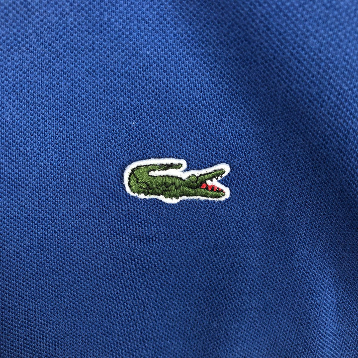 Lacoste short sleeve polo shirt for men, equivalent to XXL cotton blue type Vintage Second Hand