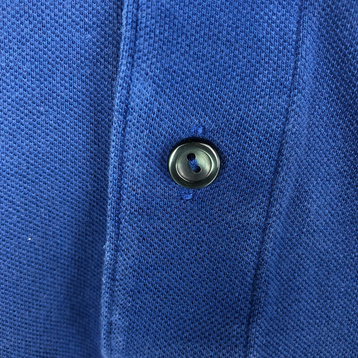 Lacoste short sleeve polo shirt for men, equivalent to XXL cotton blue type Vintage Second Hand