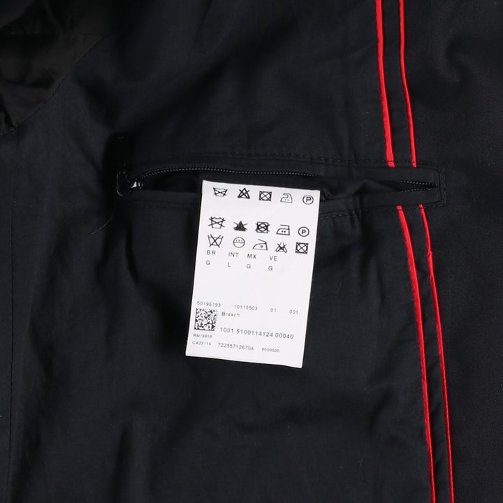 Hugo Boss Swing Top Sports Jacket, Men's Size L (approx.) unclear black type Vintage Second Hand