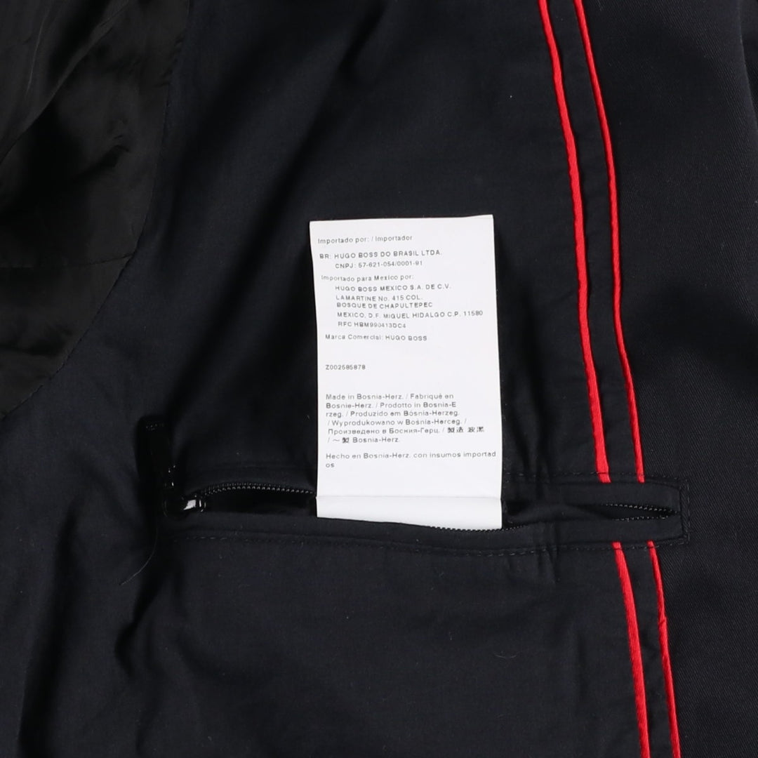 Hugo Boss Swing Top Sports Jacket, Men's Size L (approx.) unclear black type Vintage Second Hand