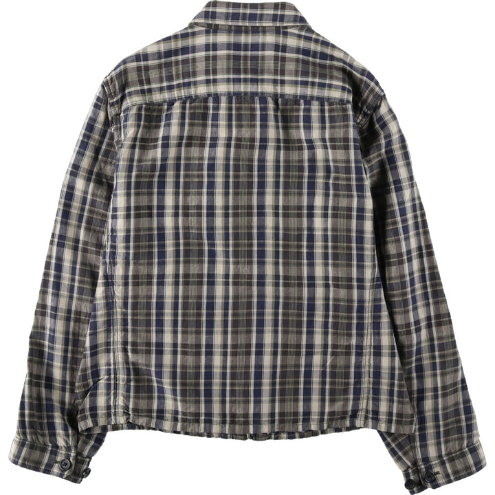 2000'S Banana Republic Check Pattern Swing Top Sports Jacket, Men's Size XL linen green type Vintage Second Hand