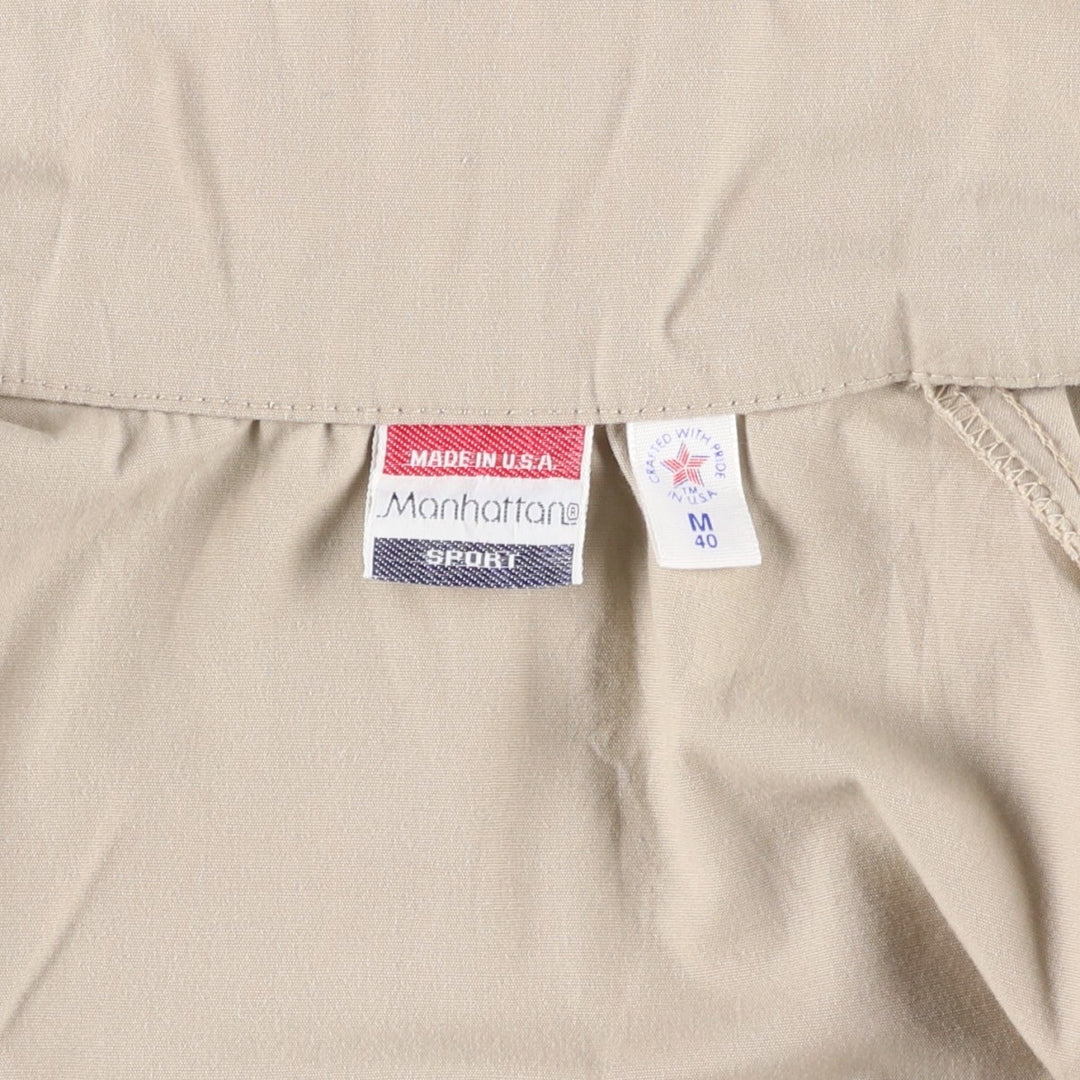 Manhattan Harrington Jacket Swing Top, Made in USA, Men's Size M (Equivalent), Vintage unclear Beige type Vintage Second Hand